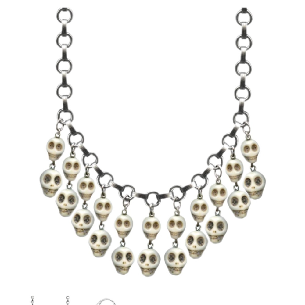 Bohemian cowgirl double skull necklace! Classic Hardware brand. Made by USA